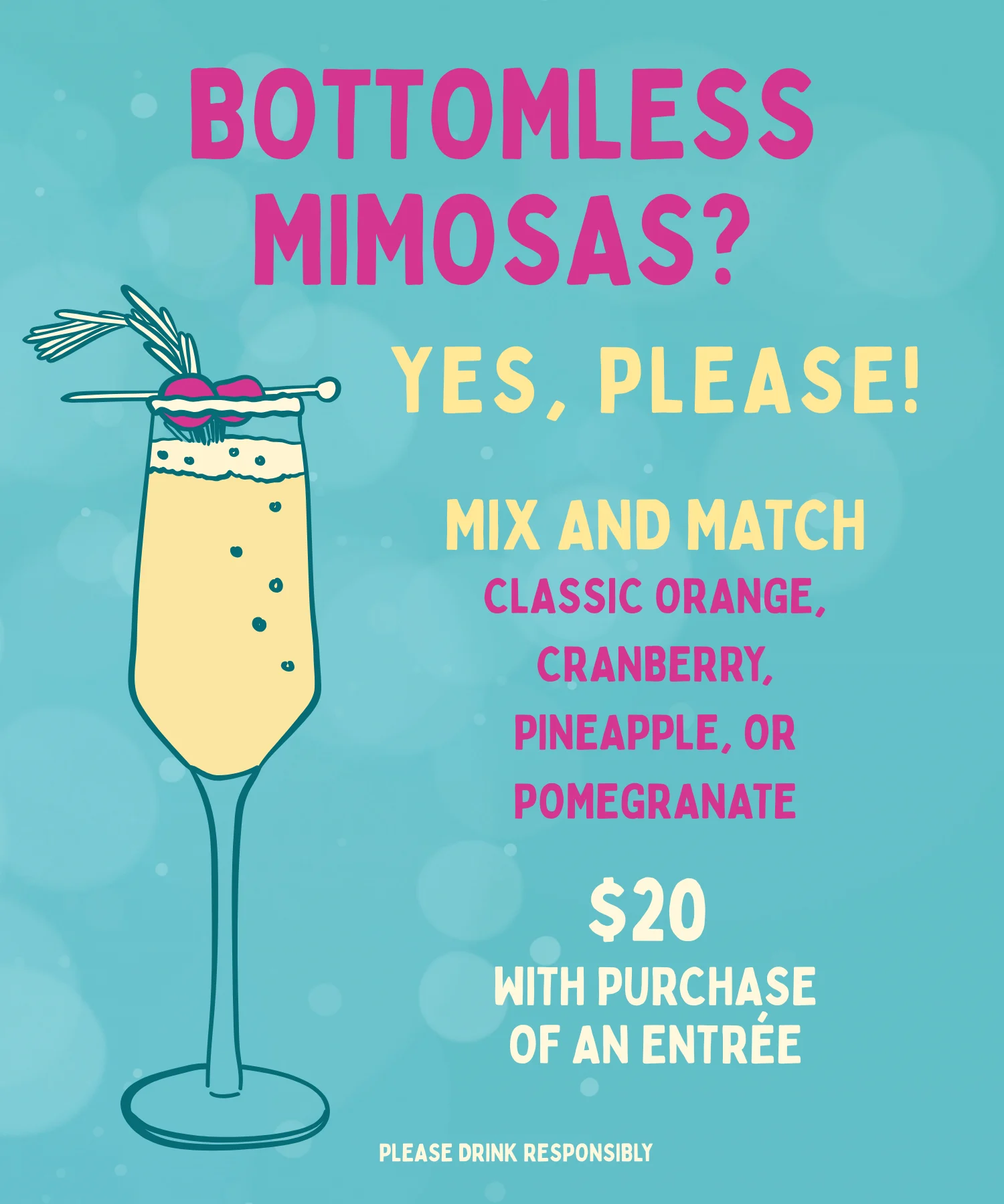 Bottomless mimosas on Pismo Beach weekends at SeaVenture! SeaVenture Crab Cake Benedict