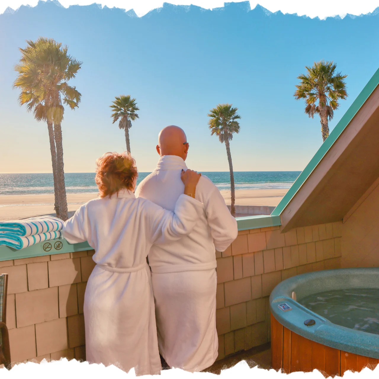 Pismo Beach front Hot Tubs at SeaVenture